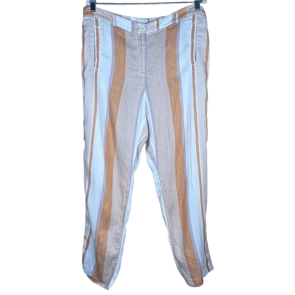 Chico’s Women’s Linen Blend Striped Lightweight Pants Chico’s 2 = US L/1… - Picture 13 of 13